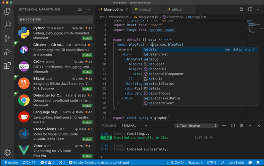 visual studio code editor